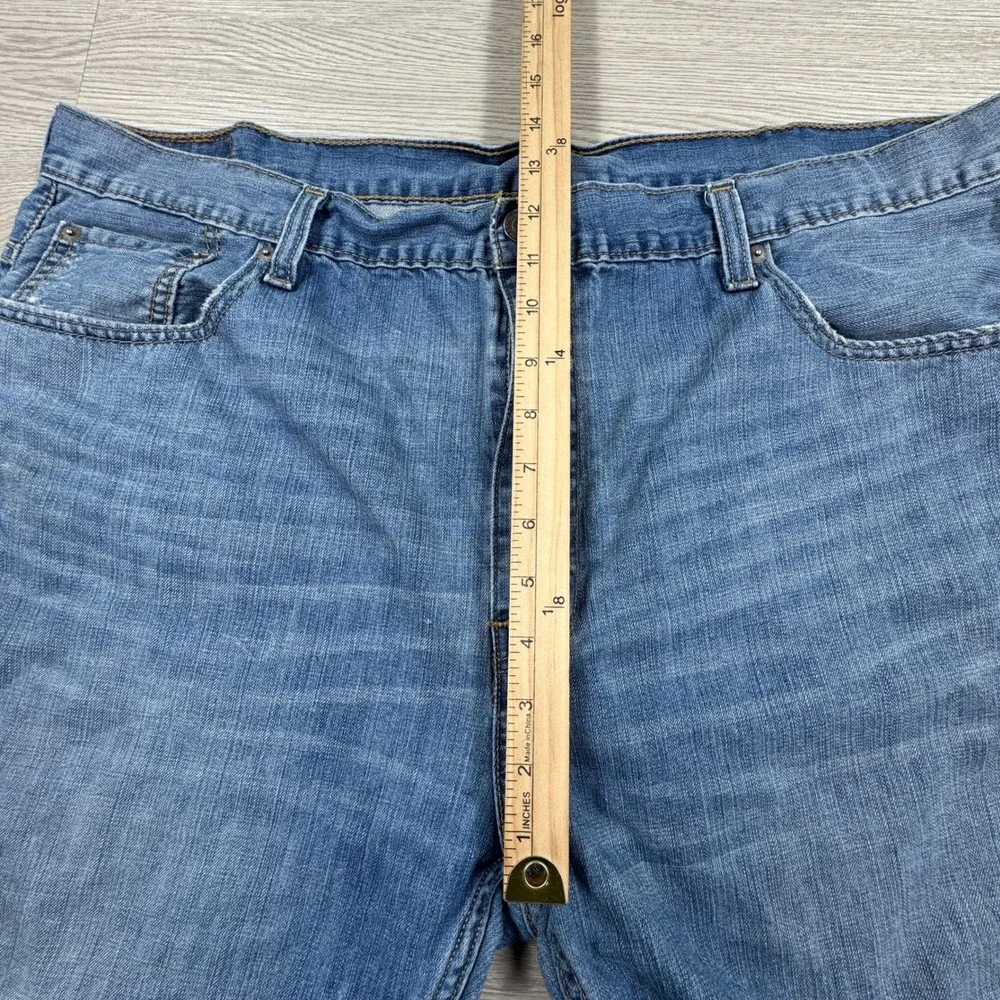 Levi's Mens Jeans 569 Loose Straight Leg Medium Wash Blue W42 L32 Denim